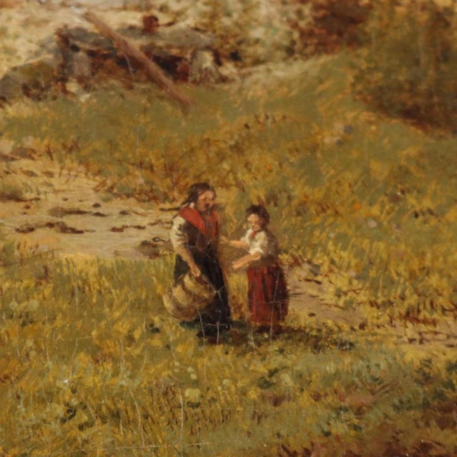 Dipinto Edward Henry Holder, Landscape Composition, Oil on Canvas For Sale - Image 4 of 13