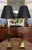 Metal Late 20th Century Classic Aged Brass and Black Candlestick Lamps With Paw Feet and Black Parchment Shades - Pair For Sale - Image 7 of 7
