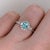Metal Blue Afghan Tourmaline Ring with Earth Mined Diamond in Solid 14k Gold Oval 5.5x4mm For Sale - Image 7 of 8