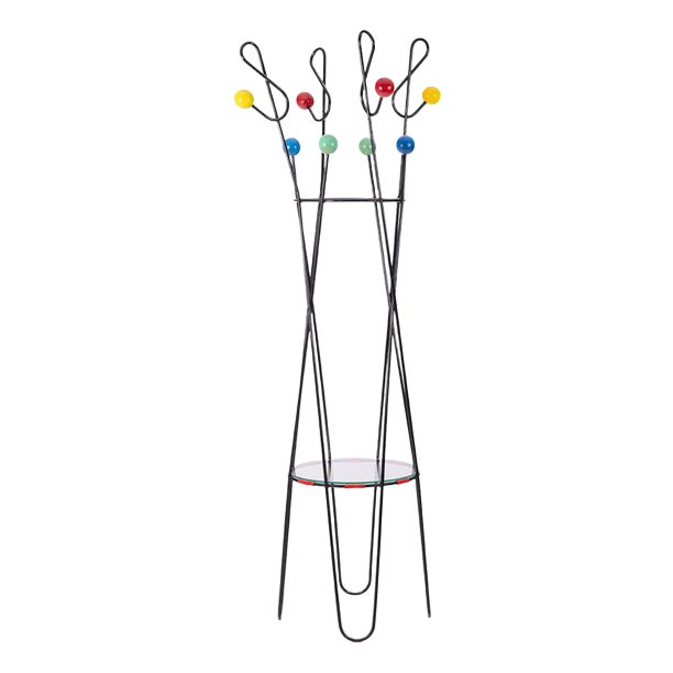 Treble Clef Coat Rack by Roger Feraud, 1950s For Sale
