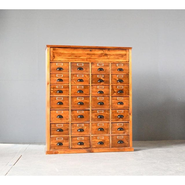 1940s Bank of Pine Workshop Drawers, 1940s For Sale - Image 5 of 5