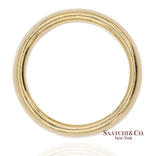 Tiffany and Co. Tiffany & Co. 18k(750) Vintage Yellow Gold Band Ring, Size 6 For Sale - Image 4 of 9