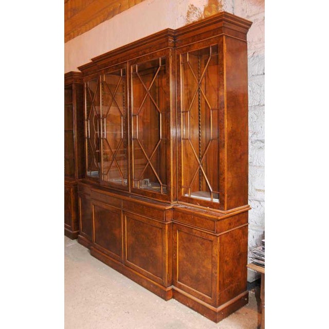 Victorian Walnut Breakfront Bookcase For Sale - Image 18 of 18