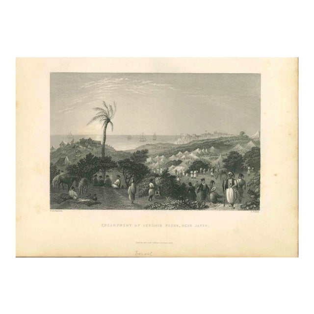 Unknown, The Encampment of Ibrahim Pasha, Lithograph Mid-19th Century For Sale
