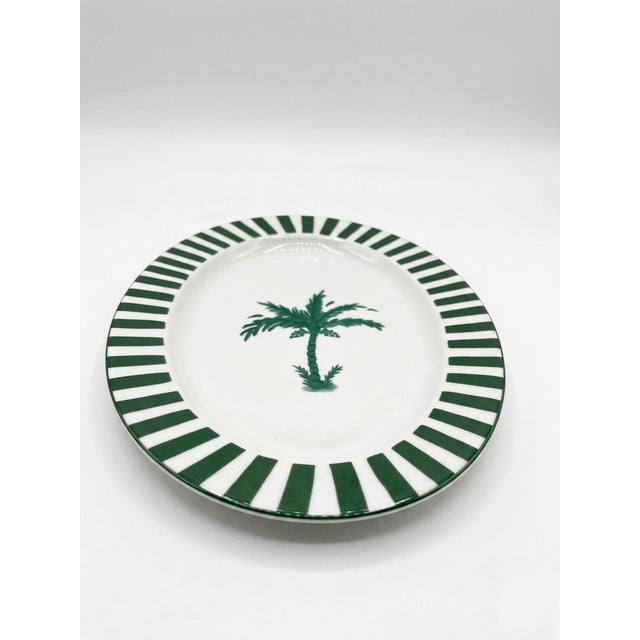 Coastal Fern & Co. X Anthropologie Palm Tree Oval Serving Platter For Sale - Image 3 of 12