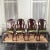Gorgeous Mahogany Ball and Claw Foot Design Dining Chairs, 2 arm chairs and 6 side chairs, reupholstered in a rich Holland...