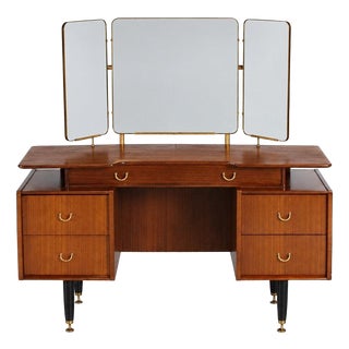 Mid-Century Librenza Tola and Black Dressing Table from G-Plan, 1960s For Sale
