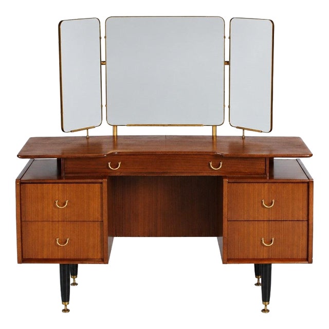 Mid-Century Librenza Tola and Black Dressing Table from G-Plan, 1960s For Sale