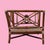 Vintage McGuire Target Back Oversized Lounge Chair For Sale In West Palm - Image 6 of 8