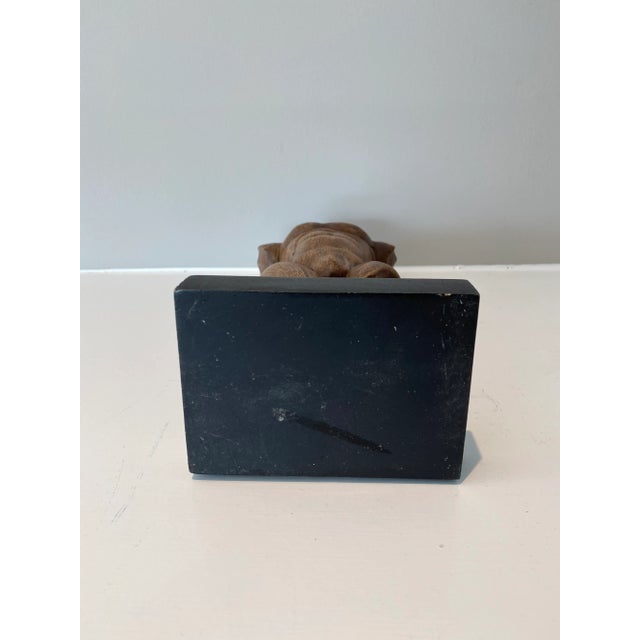 Wood Mid 20th Century Vintage Male Torso Wood Carving For Sale - Image 7 of 8