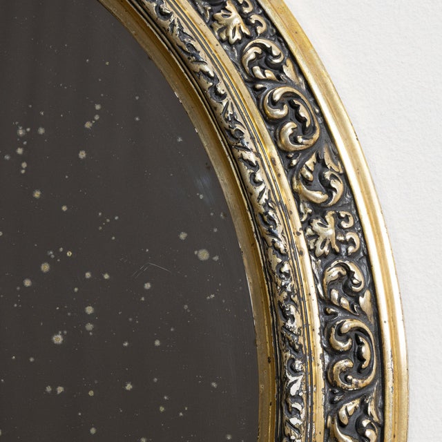 19th Century 19th Century France Napoleon III Gold Wood Mirror For Sale - Image 5 of 10