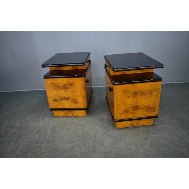 Bedside Tables by Jindrich Halabala, Former Czechoslovakia, 1940s, Set of 2 For Sale - Image 17 of 18