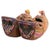 Antique Charogh Decorative Ethnic Shoes, Handcrafted Leather, Turkey, Circa 1900 For Sale - Image 9 of 14