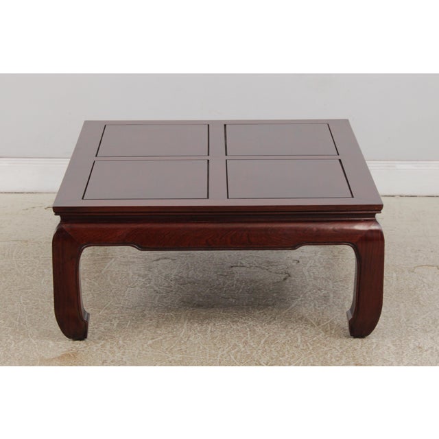 Chinese Vintage Chinese Rosewood Coffee Cocktail Table For Sale - Image 3 of 15