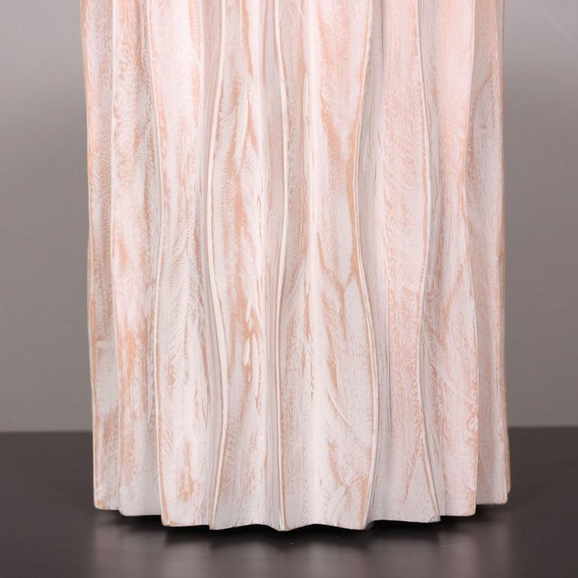 Modern Mala Round Oak Wood Side Table For Sale - Image 3 of 5