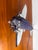 1930’s Art Deco Chrome and Glass Airplane Lamp For Sale - Image 4 of 11