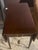 Chestnut 1990s The Kindel Drop-Leaf Mahogany Side Table Features a Drawer, Brass Caster Feet, and a Functioning Lock. With Two Leaves For Sale - Image 8 of 11