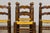 Set of Six French Modernist Dining Chairs, Oak & Rush, 1960 For Sale - Image 4 of 18
