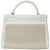 Hermès Kelly 32 Blanc Toile and Togo Palladium Hardware 2005 For Sale In New York - Image 6 of 8