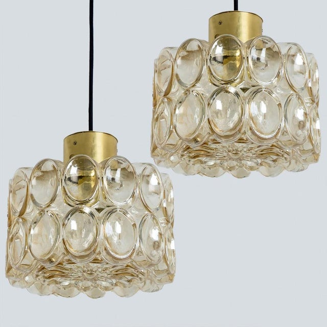 Glass Pendants attributed to Helena Tynell for Glashütte Limburg, 1965, Set of 2 For Sale - Image 6 of 18