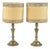 Electrified Brass Lamps, 20th Century, Set of 2 For Sale