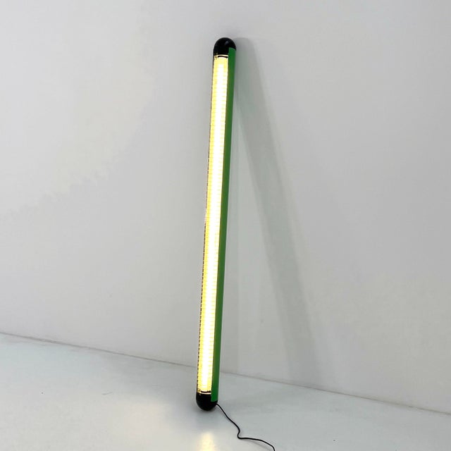 Metal Vintage Green Tube Neon Lamp, 1980s For Sale - Image 7 of 7