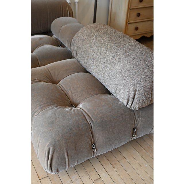 Iconic Camaleonda modular sectional sofa designed by Mario Bellini for B&B Italia circa 1970. Five pieces interlock in...