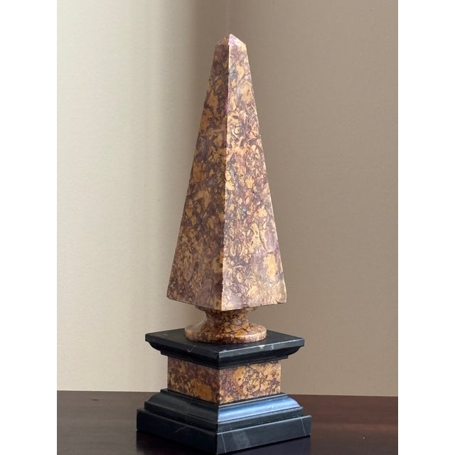 Neoclassical Style Marble Obelisk For Sale - Image 11 of 18
