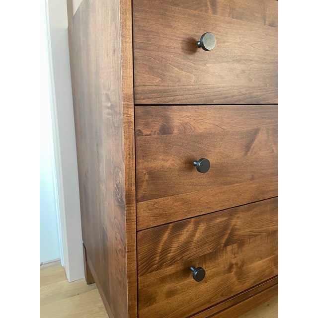 Solid Maple Wood Gat Creek Gerard 6-Drawer Dresser (Kettle Stain) For Sale - Image 4 of 5