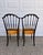 Vintage Mid Twentieth Century 1950’s Black Italian Chiavari Chairs, a Pair For Sale - Image 4 of 10