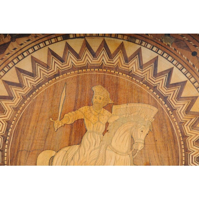 19th Century Baroque Style Inlaid Walnut Veneer Side Table For Sale - Image 14 of 18