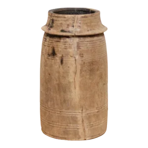 Tribal Wooden Antique Pot-Guda