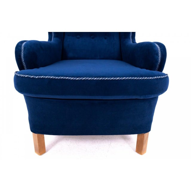 Wood Set of Wingback Chairs, 1940s For Sale - Image 7 of 11