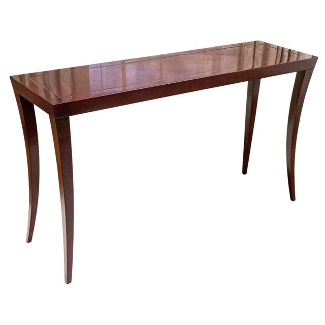 Traditional Hickory Chair Furniture Company Sleek Regency Style James River “Milo” Console Table For Sale - Image 3 of 12