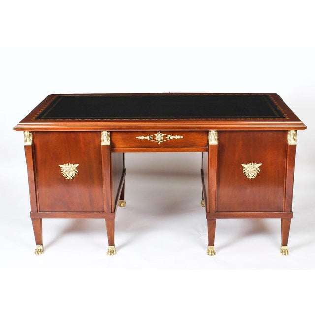 French Empire Revival Ormolu Mounted Desk, 19th Century For Sale - Image 18 of 18