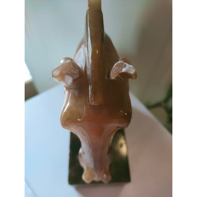 Stone Alabaster Horse Head Sculpture, 1960s For Sale - Image 7 of 9