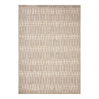 Amber Lewis x Loloi Bexley Rug in Taupe / Natural 5'-0" x 7'-6" Area Rug For Sale