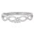 Modern 18k White Gold Twisted Band Brilliant Diamond Ring for Women Size 7 For Sale - Image 3 of 12
