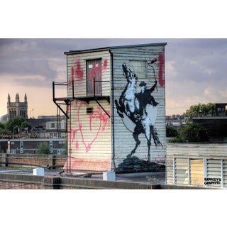 Banksy's Graffiti Art "The Highway Man' Limited Edition Lithographic Print For Sale