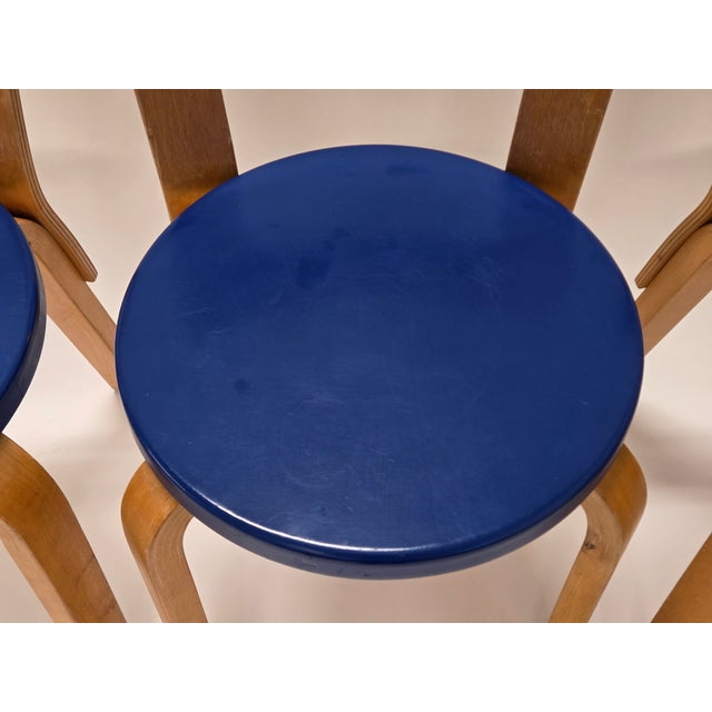 Model Chairs 65 by Alvar Aalto for Artek, Finland, 1960s, Set of 4 For Sale - Image 15 of 18