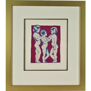 Beniamino Bufano, Three Children, 1970 For Sale