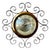 Wall Barometer in Wrought Iron and Gilt Brass from Sfam, France, 1970s For Sale