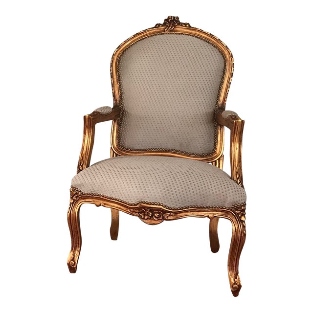 Accent Chair Louis Xv, French Chair, Handmade, Antique Vintage