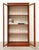 Glass Handcrafted Display Cabinet in Cherry Wood, 1980s For Sale - Image 7 of 12