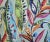 Designer Enrique Carnival Colorful Botanical Floral Leaf Feather/Down Pillow 22" Square For Sale - Image 4 of 7
