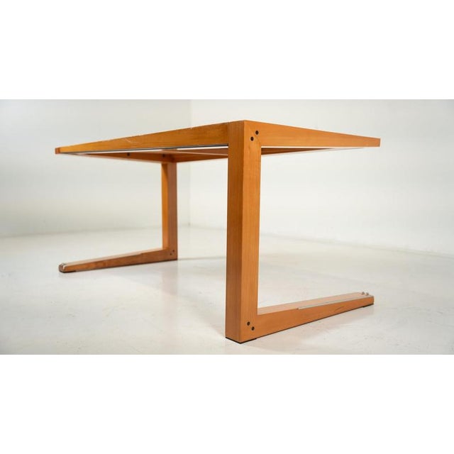 Mid-Century Desk and Matching Chair attributed to Massimo Scolari for Giorgetti, Italy, 1990s, Set of 2 For Sale - Image 3 of 17