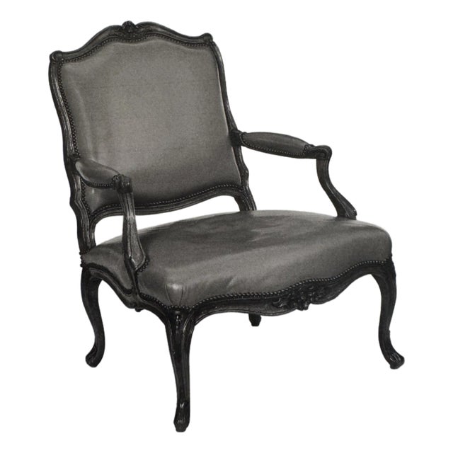 Mid 18th Century French Open Armchair For Sale