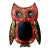 1980s Vintage Boho Chic Italian Tole Owl Wall Chalkboard For Sale