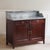 Antique Gründerzeit Sideboard with Grey-White Marble Top, 1900s For Sale - Image 16 of 17