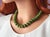 Early 21st Century Canadian Nephrite Jade Necklace 19", With Unique Natural Herbarium Silver Clasp For Sale - Image 5 of 6